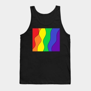 Wavy Rainbow Tank Top